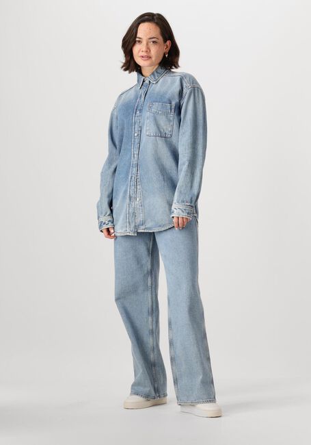 TOMMY JEANS RELAXED FIT OVERSHIRT AI6037 EXT Blouses en bleu - large