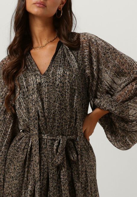 Taupe NOTRE-V Mini jurk MINI DRESS NV-ARLA - large