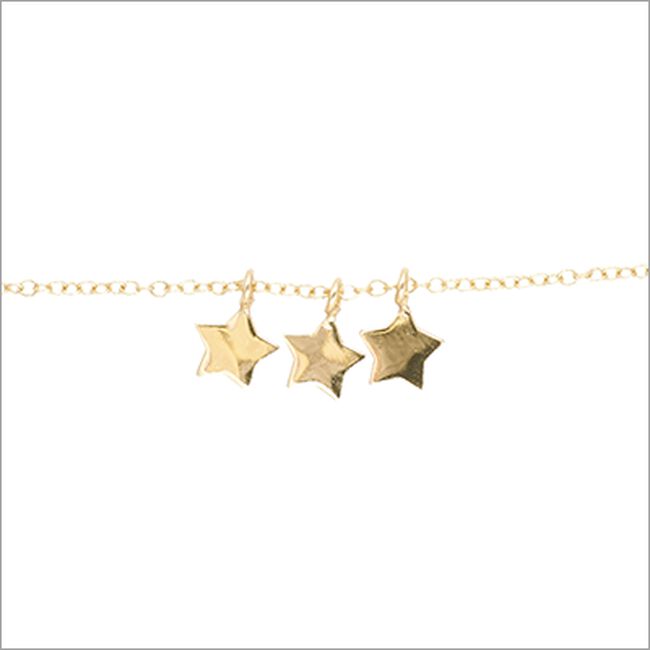 ALLTHELUCKINTHEWORLD Bracelet FORTUNE BRACELET THREE STARS en or - large
