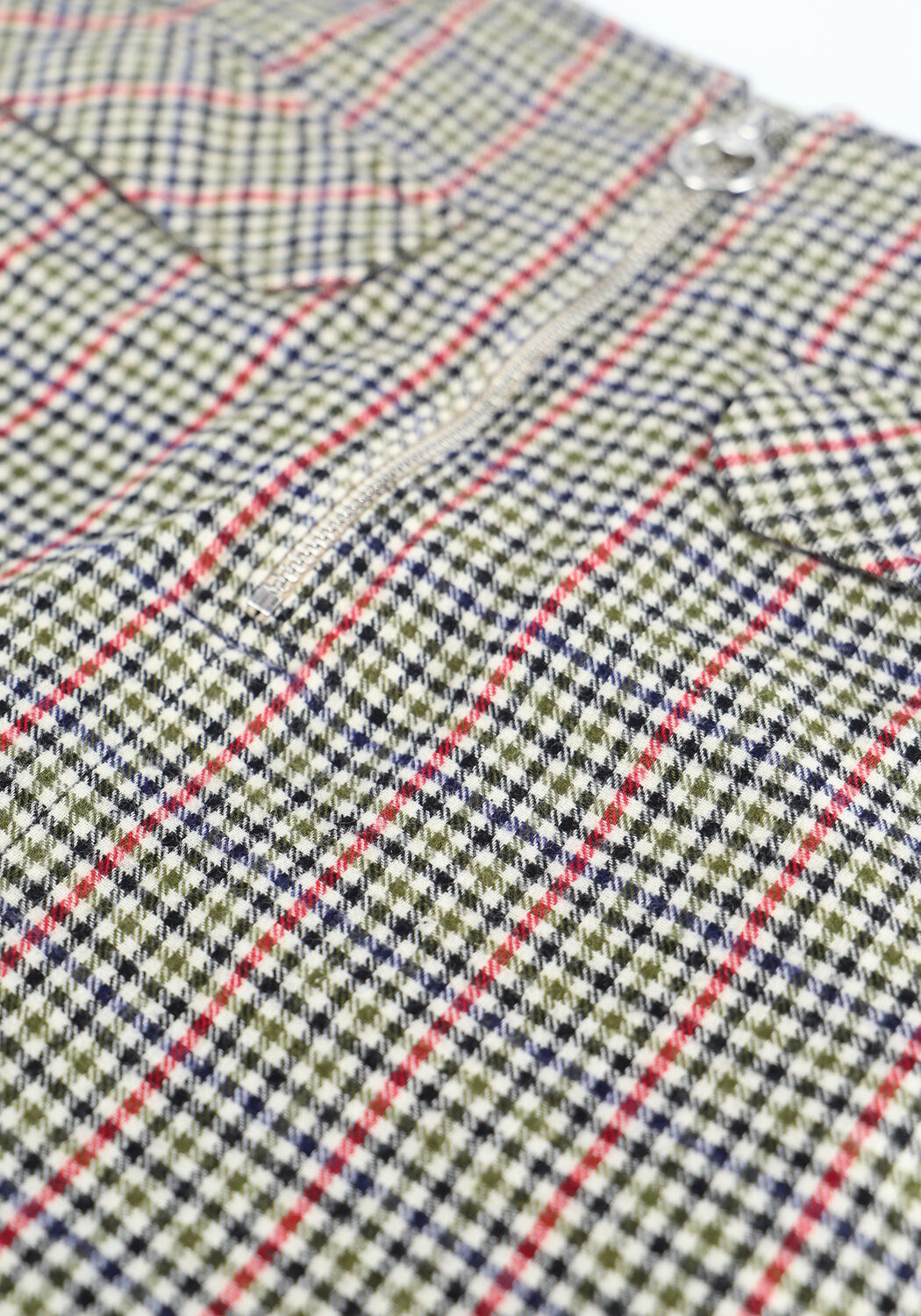 TOMMY JEANS Mini-jupe TJW CHECK ZIP MINI SKIRT en vert - large