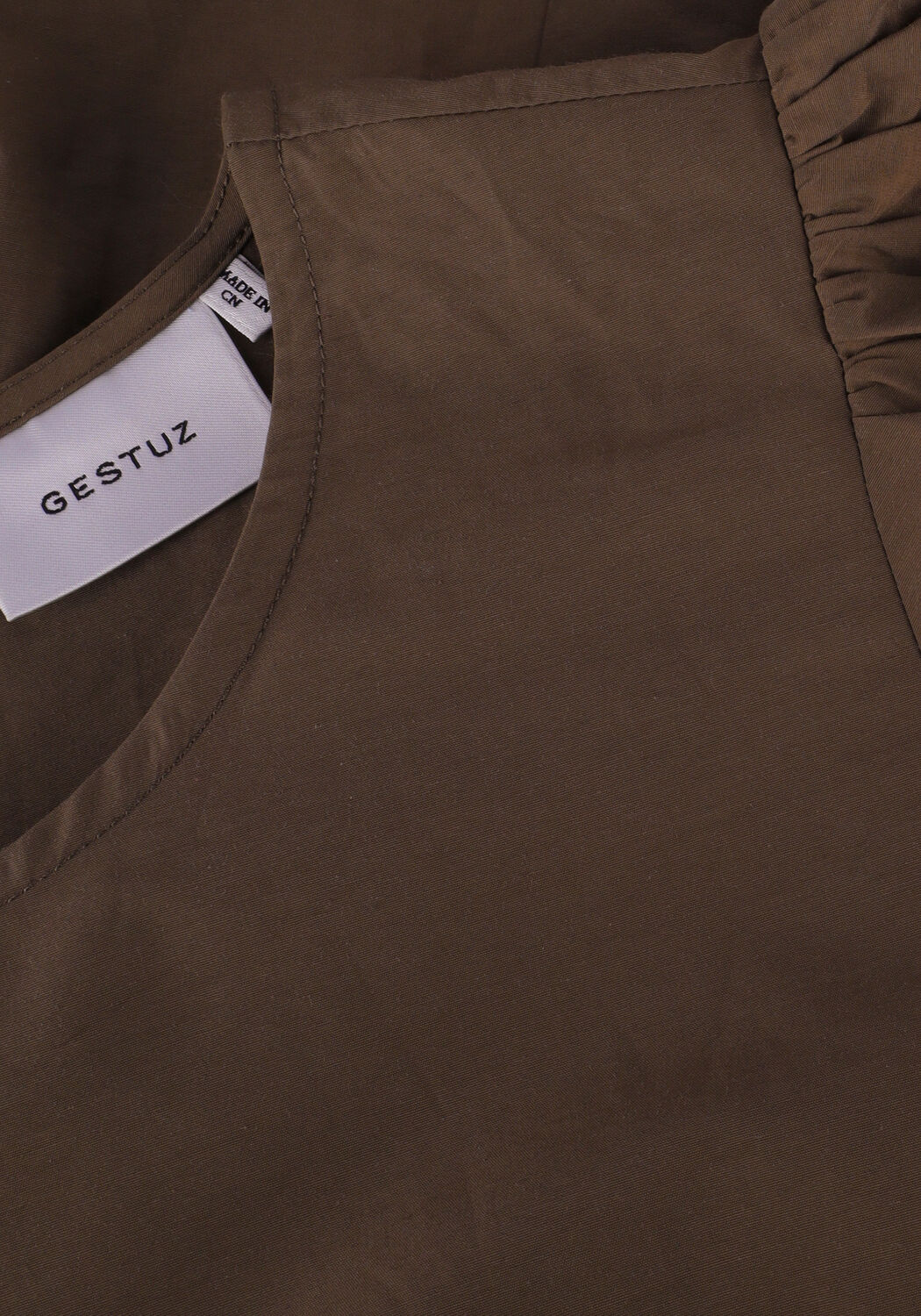 Groene GESTUZ Mini jurk BERNADETTEGZ LS DRESS - large