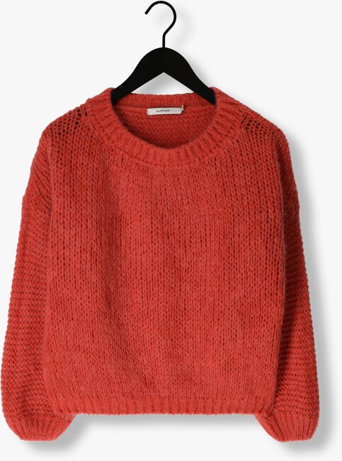 SUMMUM Pull OVERSIZED CHUNKY SWEATER MOHAIR BLEND KNIT en rouge - large