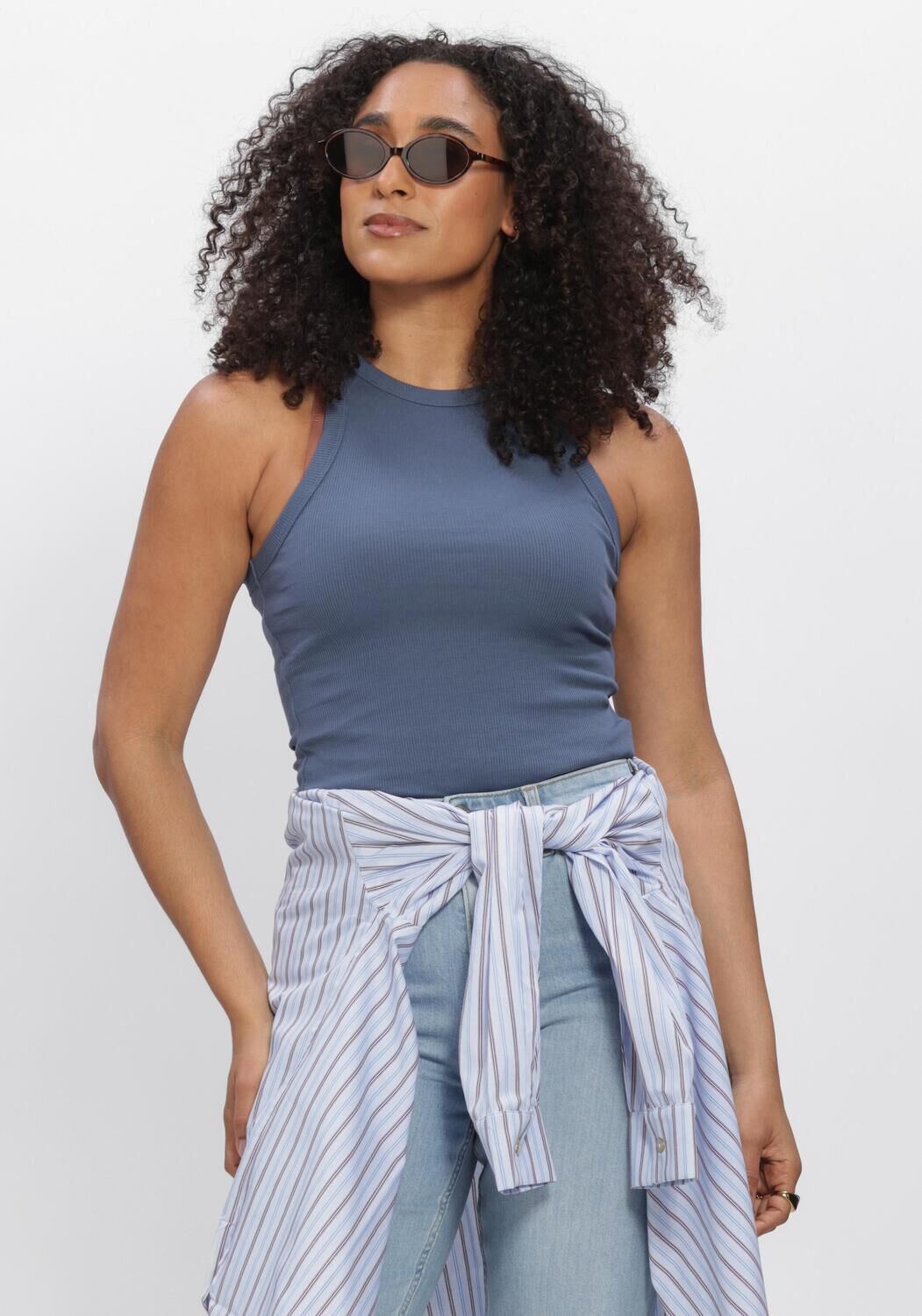 EDITED Haut ORELIA TOP en bleu - large