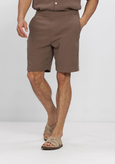 Bruine SELECTED MEN Broeken/jumpsuits SLHREGCAL SHORTS - large