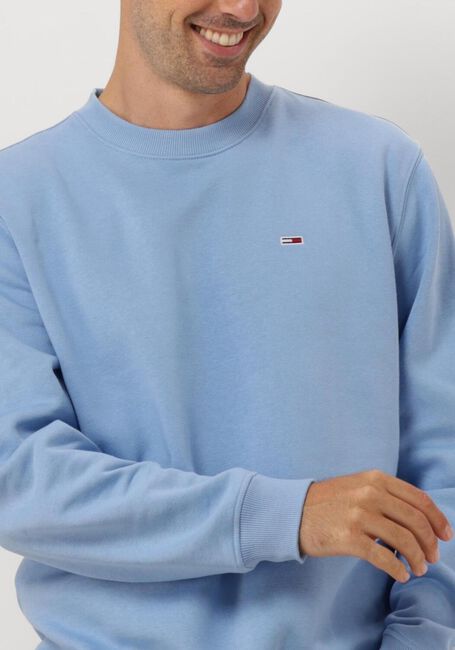 TOMMY JEANS Pull TJM REG S FLAG CREW Bleu clair - large