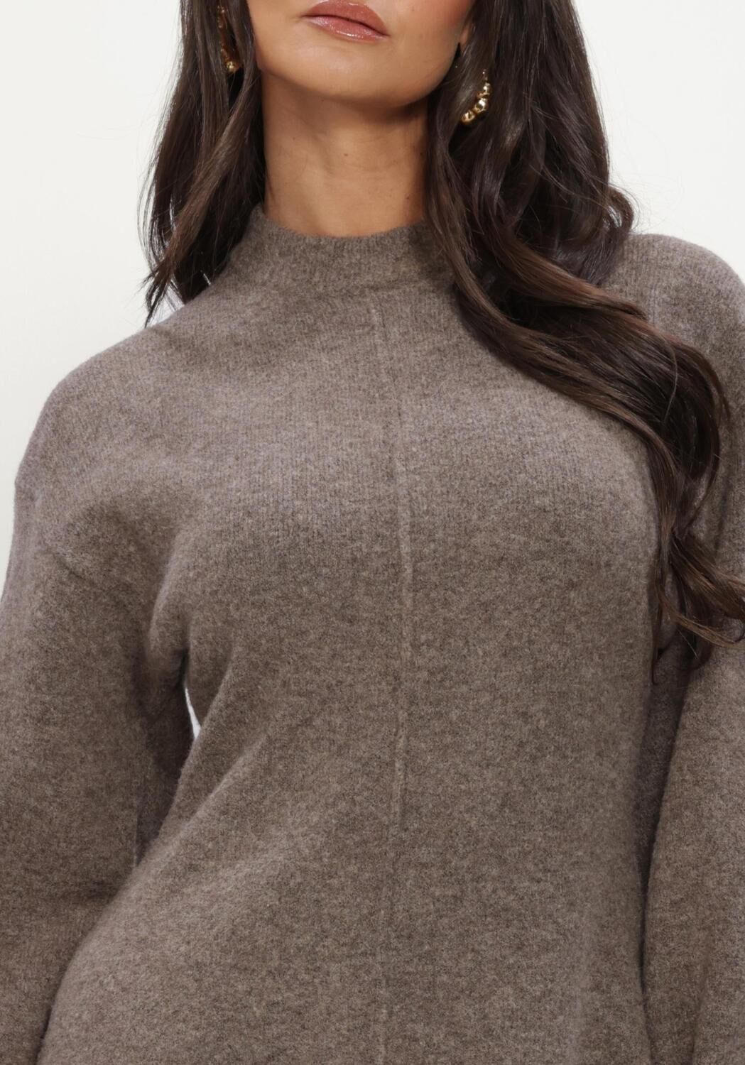 Taupe NOTRE-V Mini jurk NV-ILJA - large