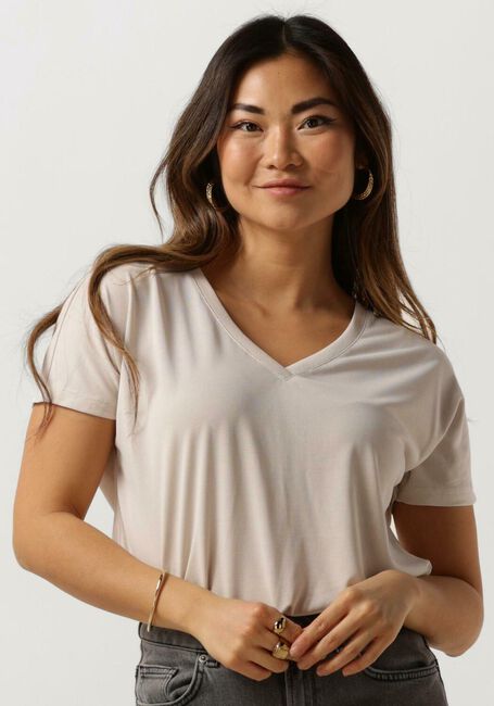 MSCH COPENHAGEN T-shirt MSCHFENYA MODAL V NECK TEE Sable - large