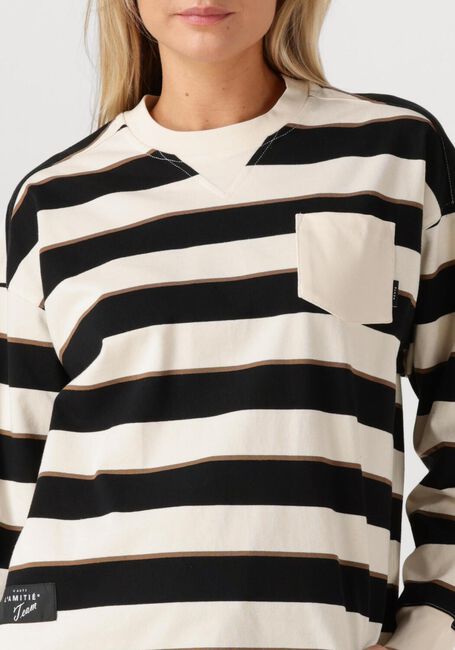 Multi HAUTE L'AMITIÉ Top VERONICA STRIPE TEE SWEAT - large