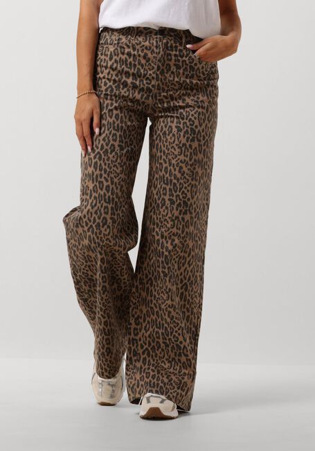 Bruine OBJECT Wide jeans OBJSENI MOJI HW JEANS - large