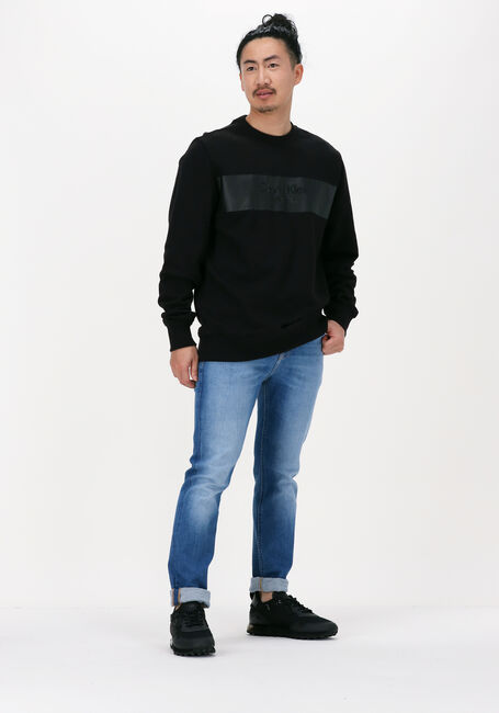 CALVIN KLEIN Chandail BLOCKING INSTITUTIONAL CREW NECK en noir - large