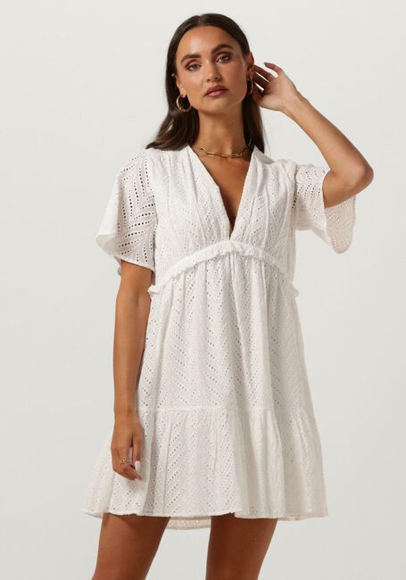 Gebroken wit REFINED DEPARTMENT Mini jurk NOOR - large