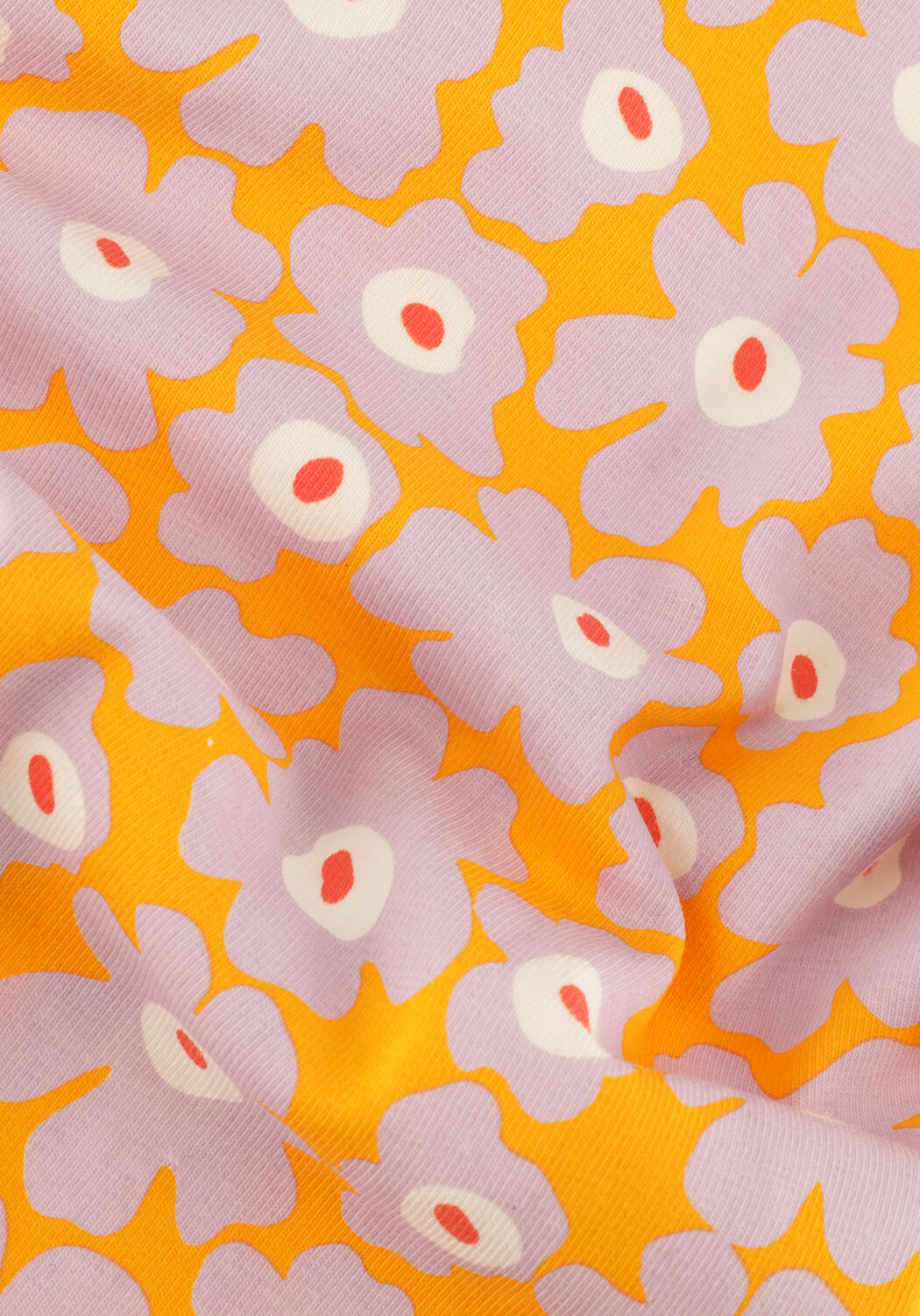 MOODSTREET T-shirt T-SHIRT AOP FLOWER WITH PUFFED SLEEVE Lilas - large