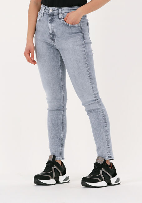CALVIN KLEIN Skinny jeans HIGH RISE SKINNY ANKLE Gris clair - large