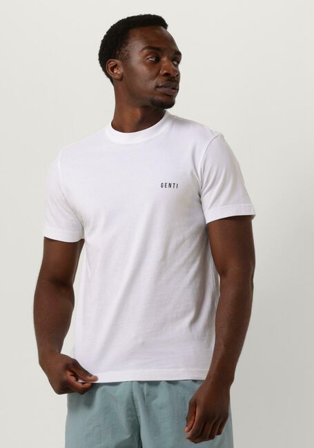 GENTI T-shirt J9038-1223 en blanc - large