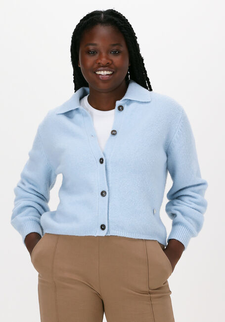 MOS MOSH Gilet MIZANA KNIT CARDIGAN Bleu clair - large
