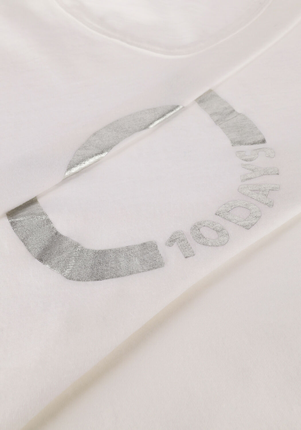 10DAYS T-shirt SHORTSLEEVE TEE CIRCLE en blanc - large