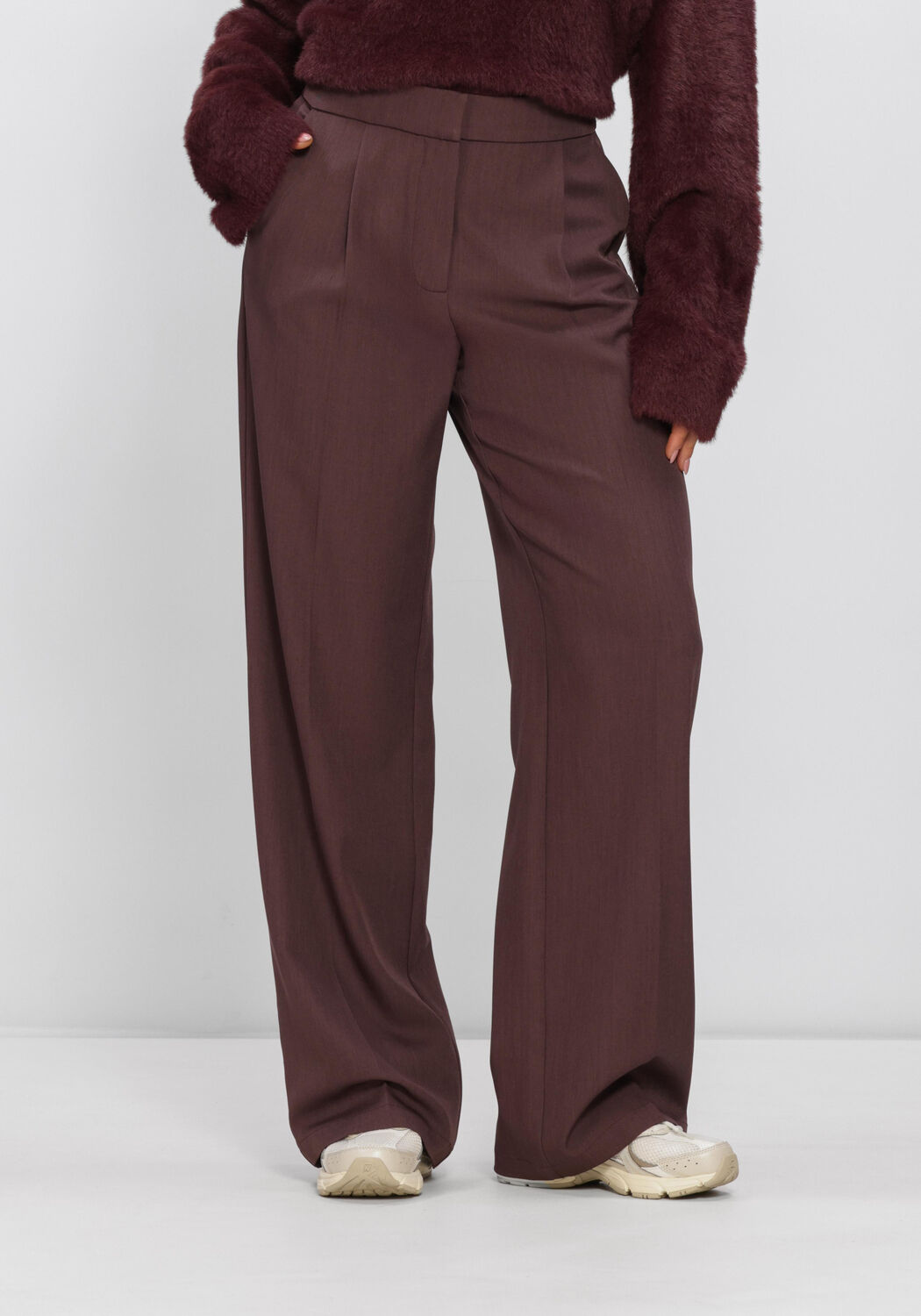 HARPER & YVE Pantalon large ANNA-PA en marron - large