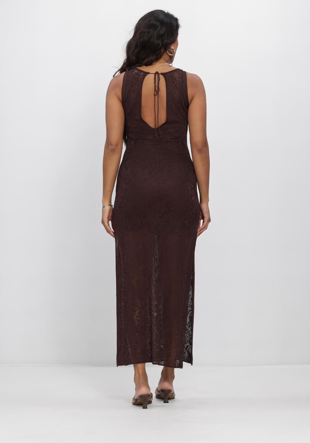 VANESSA BRUNO Robe maxi ETTA en marron - large