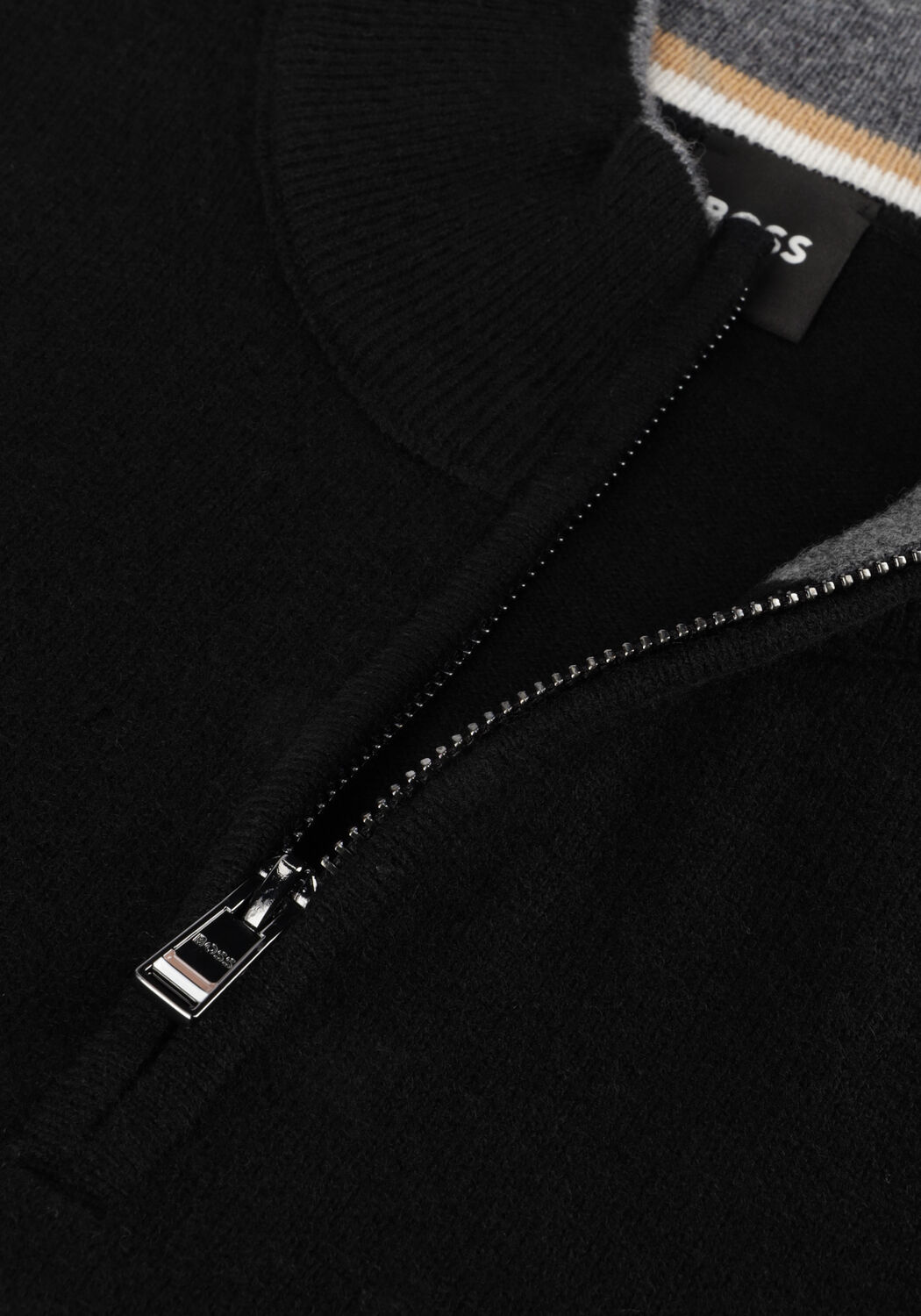 BOSS BLACK Pull MARLO en noir - large