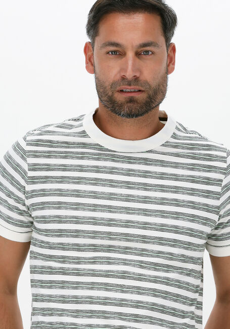 Gebroken wit CAST IRON T-shirt SHORT SLEEVE R-NECK REGULAR FIT TWILL JERSEY - large