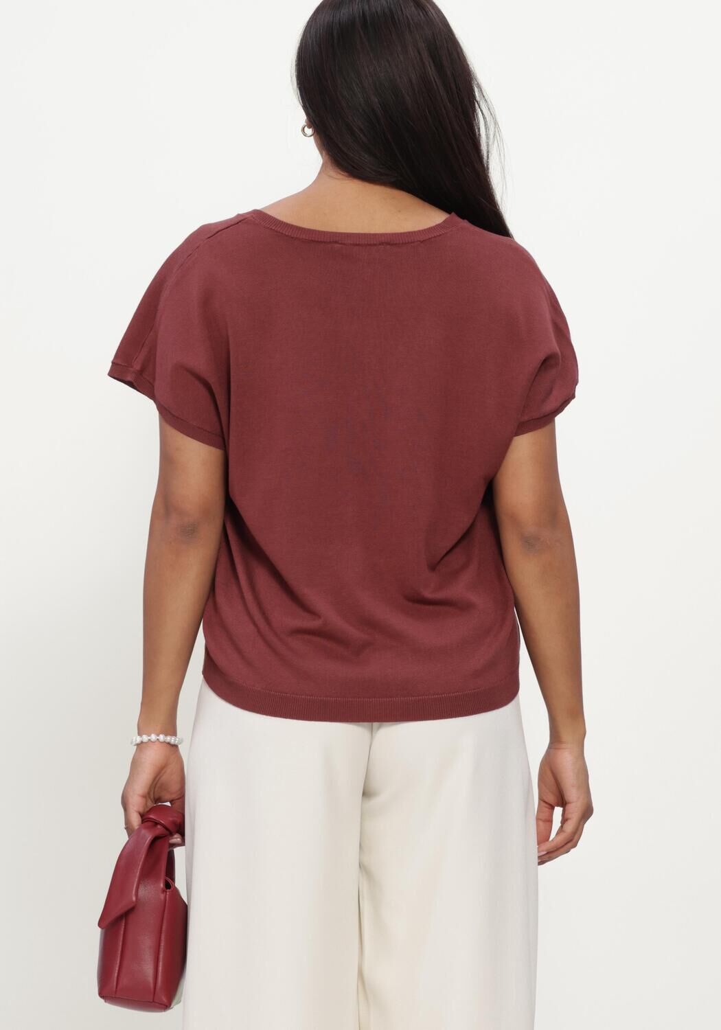 Bordeaux MINUS Top MSPEYTON BATSLEEVE KNIT T-SHIRT - large