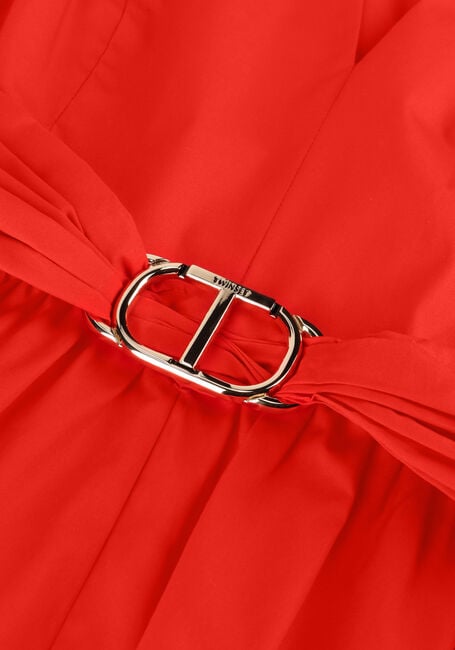 TWINSET MILANO Robe midi WOVEN DRESS en rouge - large
