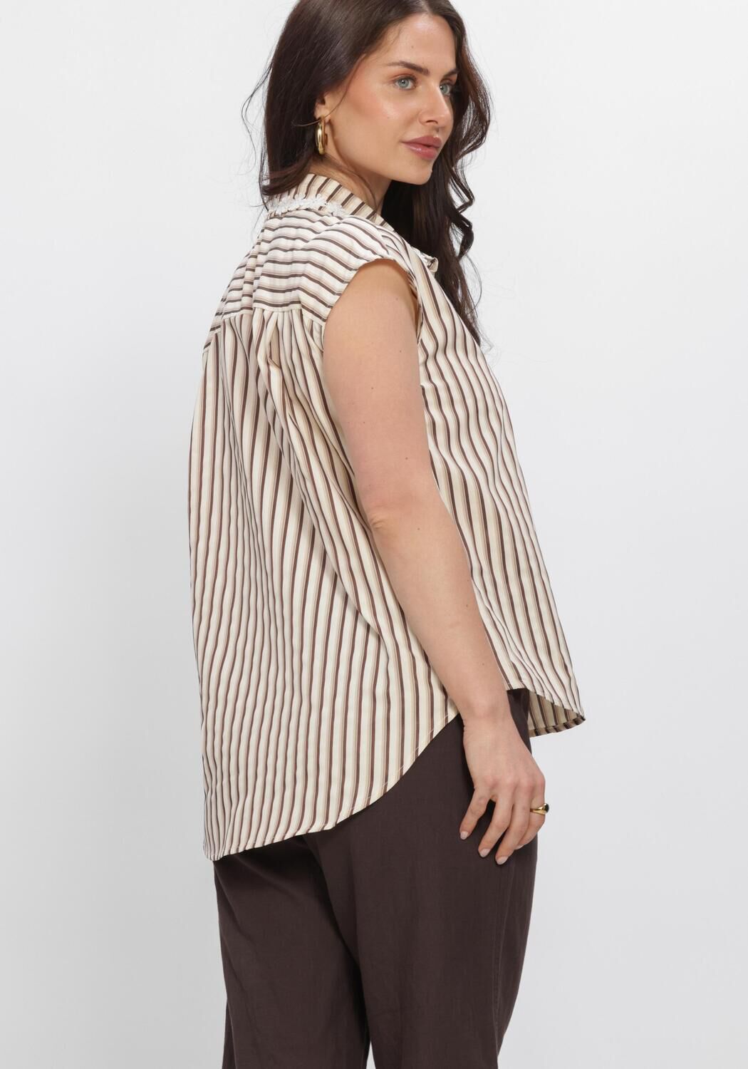 YDENCE BLOUSE EMI Blouses en marron - large