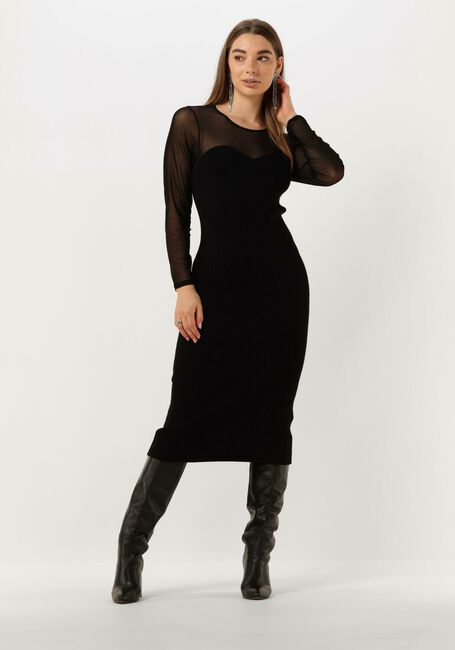 CO'COUTURE Robe midi BADUCC MIX CORSET DRESS en noir - large