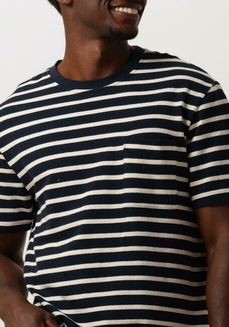 ANERKJENDT T-shirt AKKIKKI S/S STRIPE TEE - GOTS en bleu - large