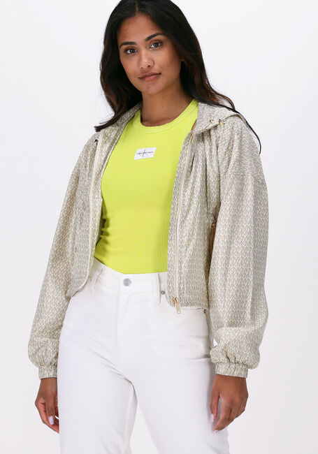 MICHAEL KORS Jack MK LOGO CROP BOMBER &Eacute;cru - large