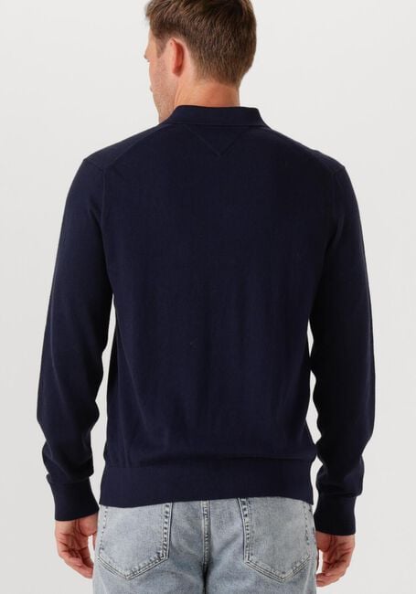 TOMMY HILFIGER Pull PIMA ORG CTN CASHMERE LS POLO Bleu foncé - large