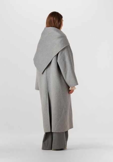 Grijze EDITED Mantel ALEA WOOL COAT - large