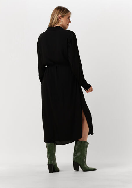 MINUS Robe midi LASINA SOLID SHIRTDRESS en noir - large