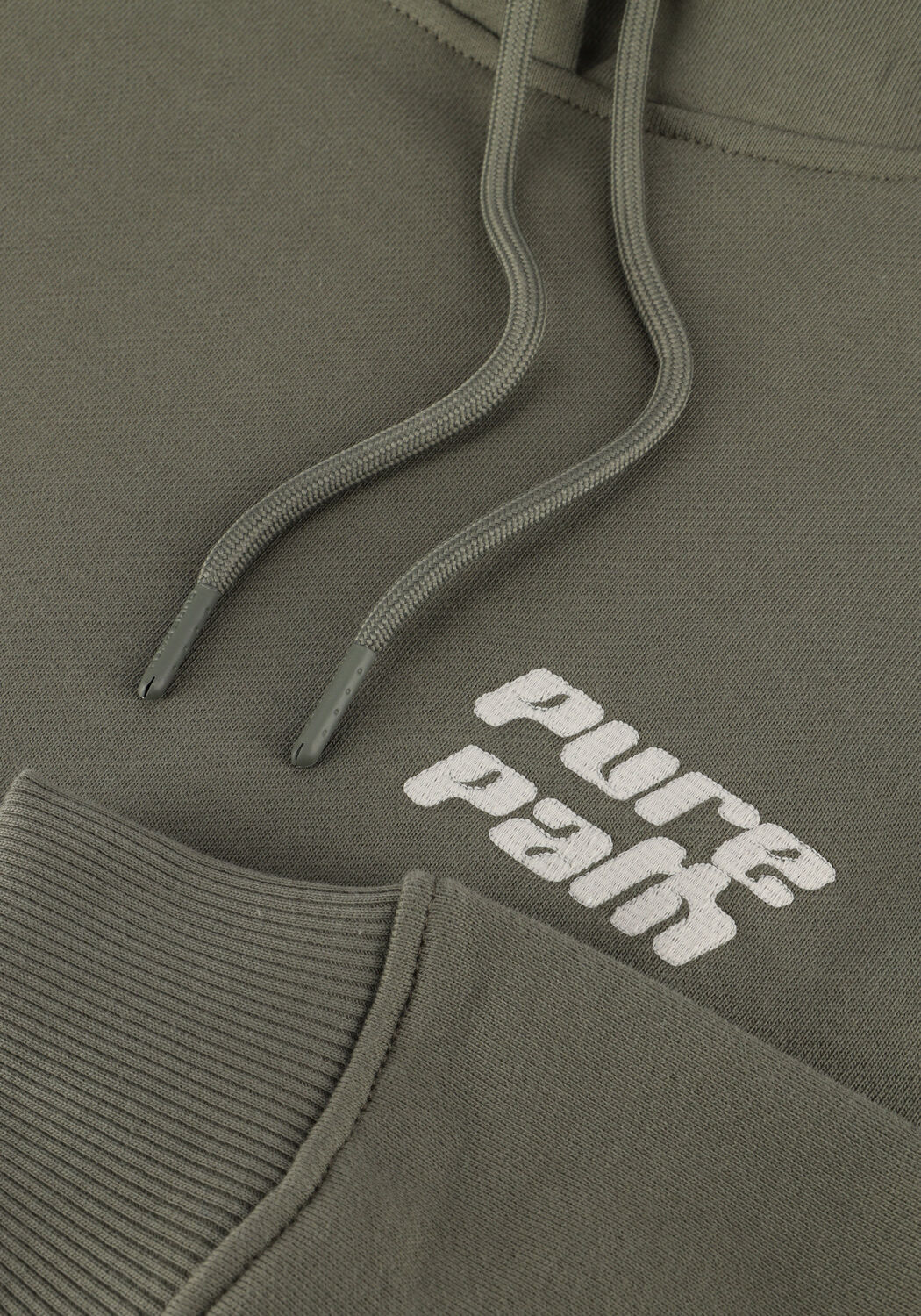 Groene PURE PATH Trui REGULAR FIT SWEATERS HOODIE302 - large