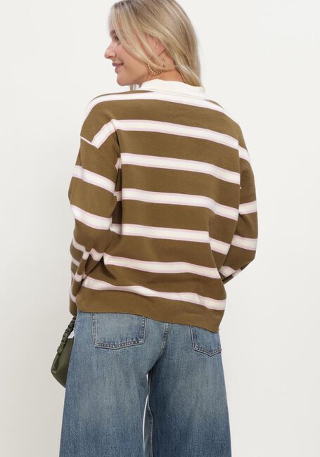 Y.A.S. Pull YASISABELL LS POLO KNIT PULLOVER S en vert - large