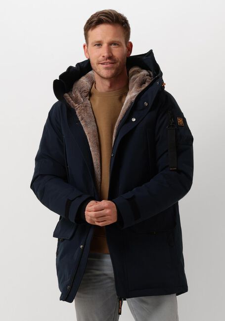 PME LEGEND LONG JACKET ICE PILOT OTTOMAN Vestes en bleu - large