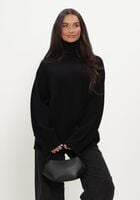 Zwarte SIMPLE Coltrui KNIT-BASE-VISC-26-3