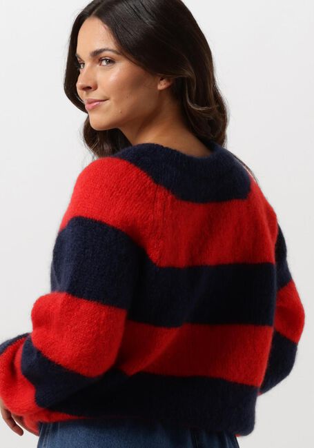BY-BAR Pull SIAN STRIPE PULLOVER en rouge - large