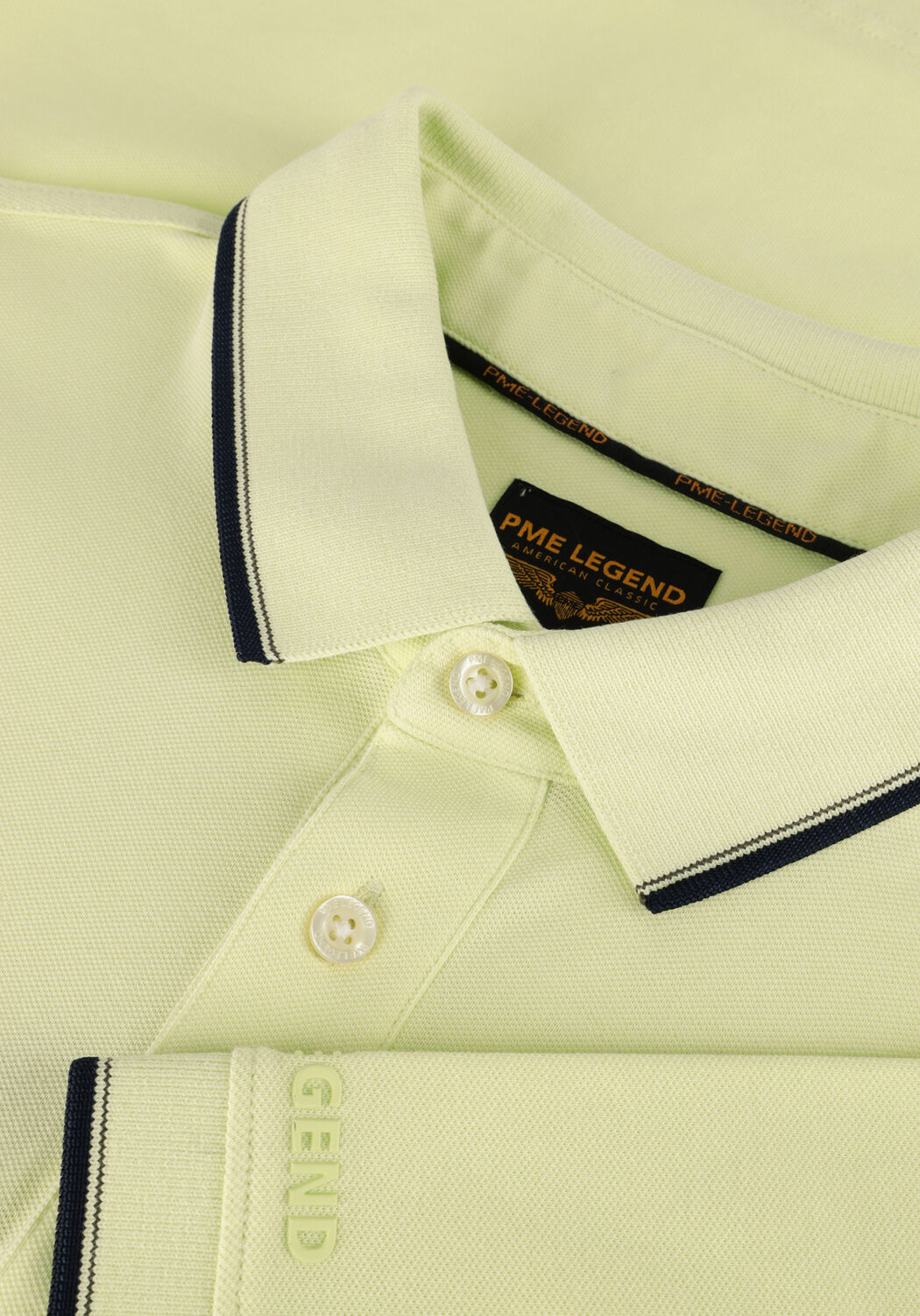 Lime PME LEGEND Polo SHORT SLEEVE POLO STRETCH PIQUE PACKAGE - large