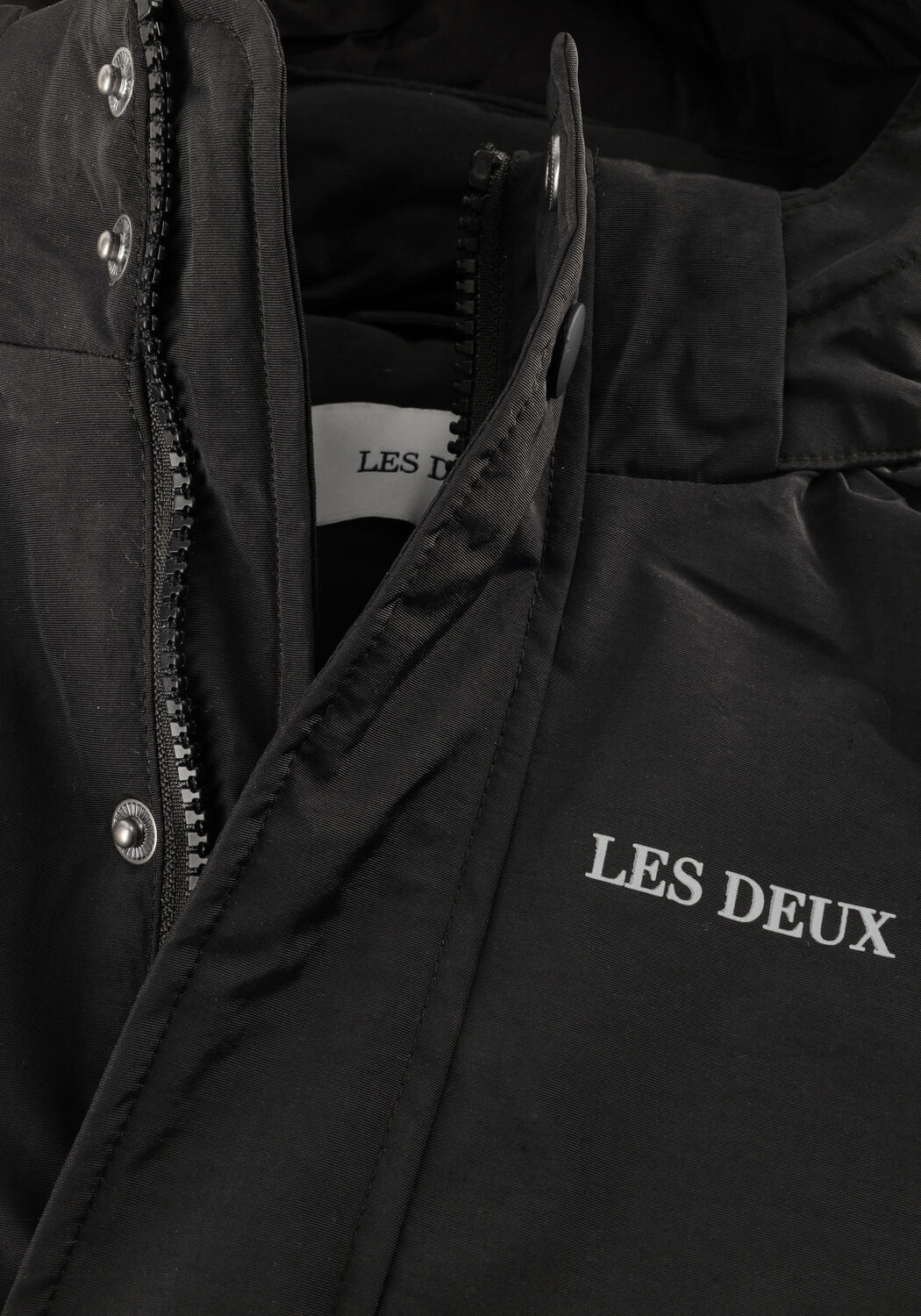 LES DEUX Veste matelass&eacute; NATE SOLID PADDED COAT KIDS en noir - large