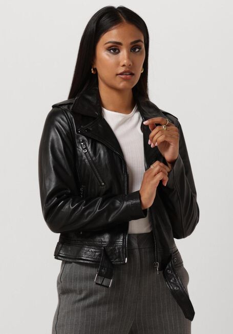 IBANA Veste en cuir MOSS en noir - large