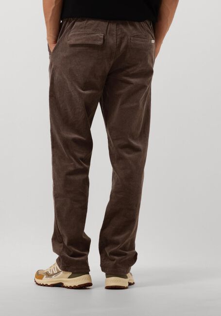ANERKJENDT Chino AKJAN ELASTIC CORD PANTS en marron - large
