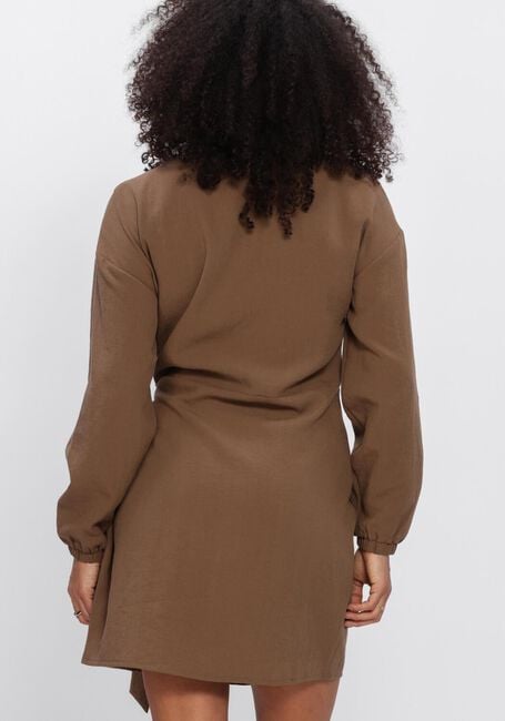 Bruine ANOTHER LABEL Jurken ALJEANA DRESS L/S - large
