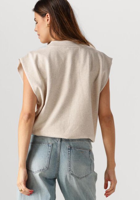 SUMMUM Haut SLEEVELESS EMBELLISHED SWEATSHIRT en beige - large