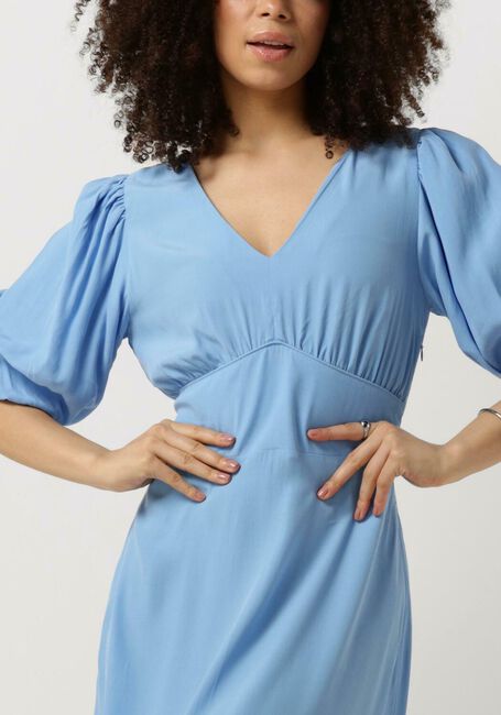 POM AMSTERDAM Robe midi MEDITERRANEAN BLUE DRESS en bleu - large