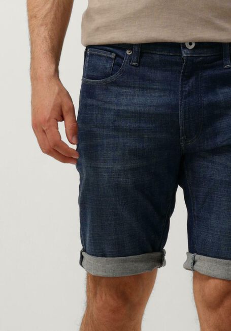 Blauwe G-STAR RAW Jeans 3301 SLIM SHORT - large
