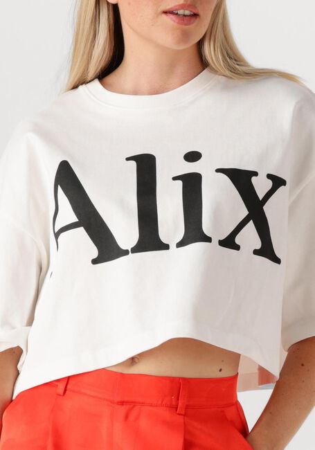 ALIX THE LABEL T-shirt LADIES KNITTED ALIX T-SHIRT en blanc - large