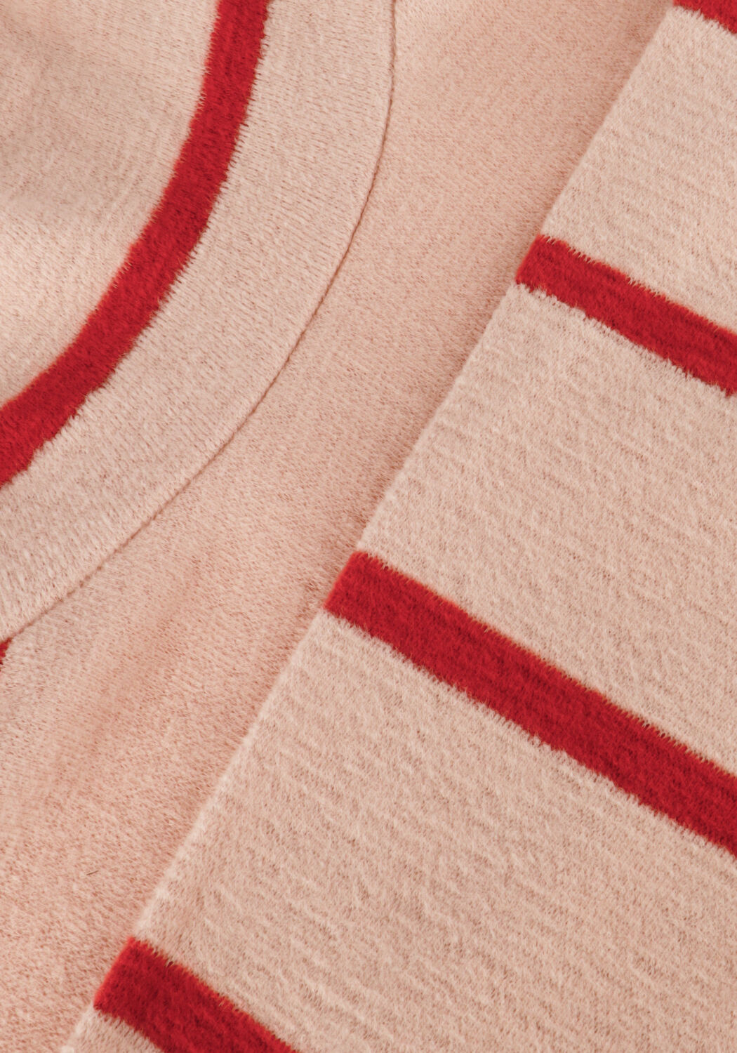 Roze PLAY UP Coltrui STRIPED JERSEY SWEATER COL - large