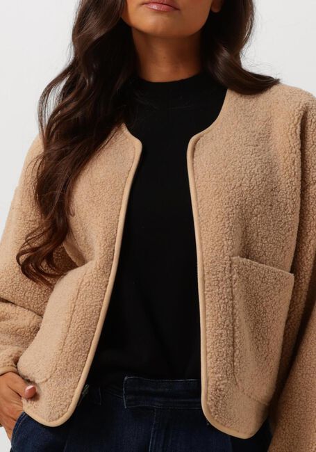 KNIT-TED Manteau Teddy TEDDIE en beige - large