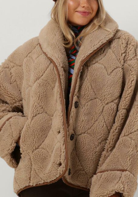 FABIENNE CHAPOT Manteau Teddy MERLIN JACKET en marron - large